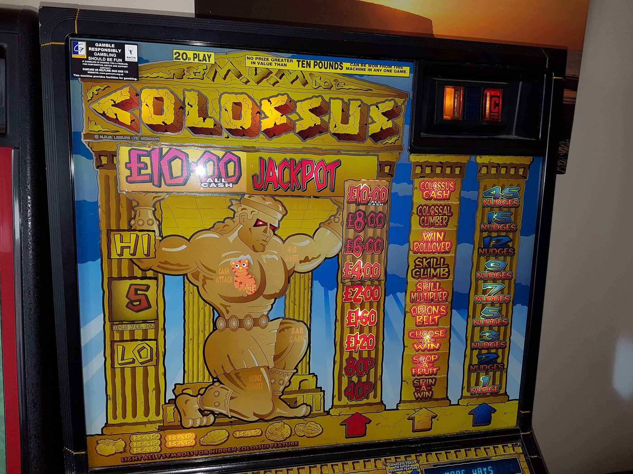 colossus fruit machine