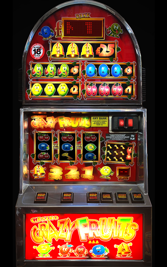 Crazy Fruit Slot Video Game Casino Arcade Game Machines with